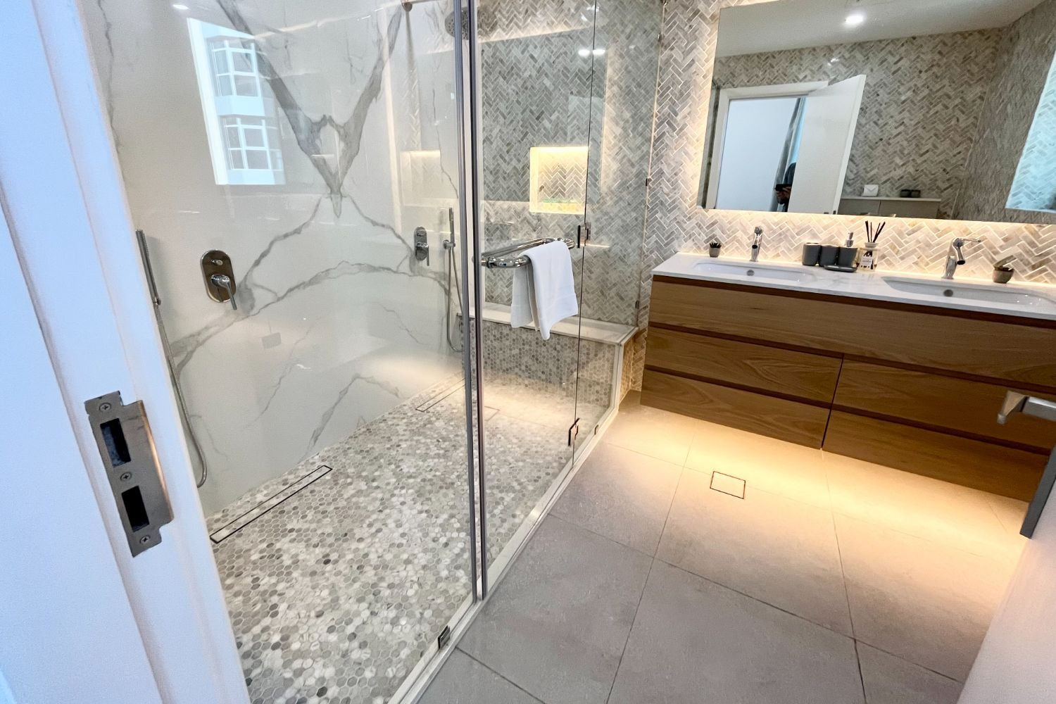 Primary bathroom shower