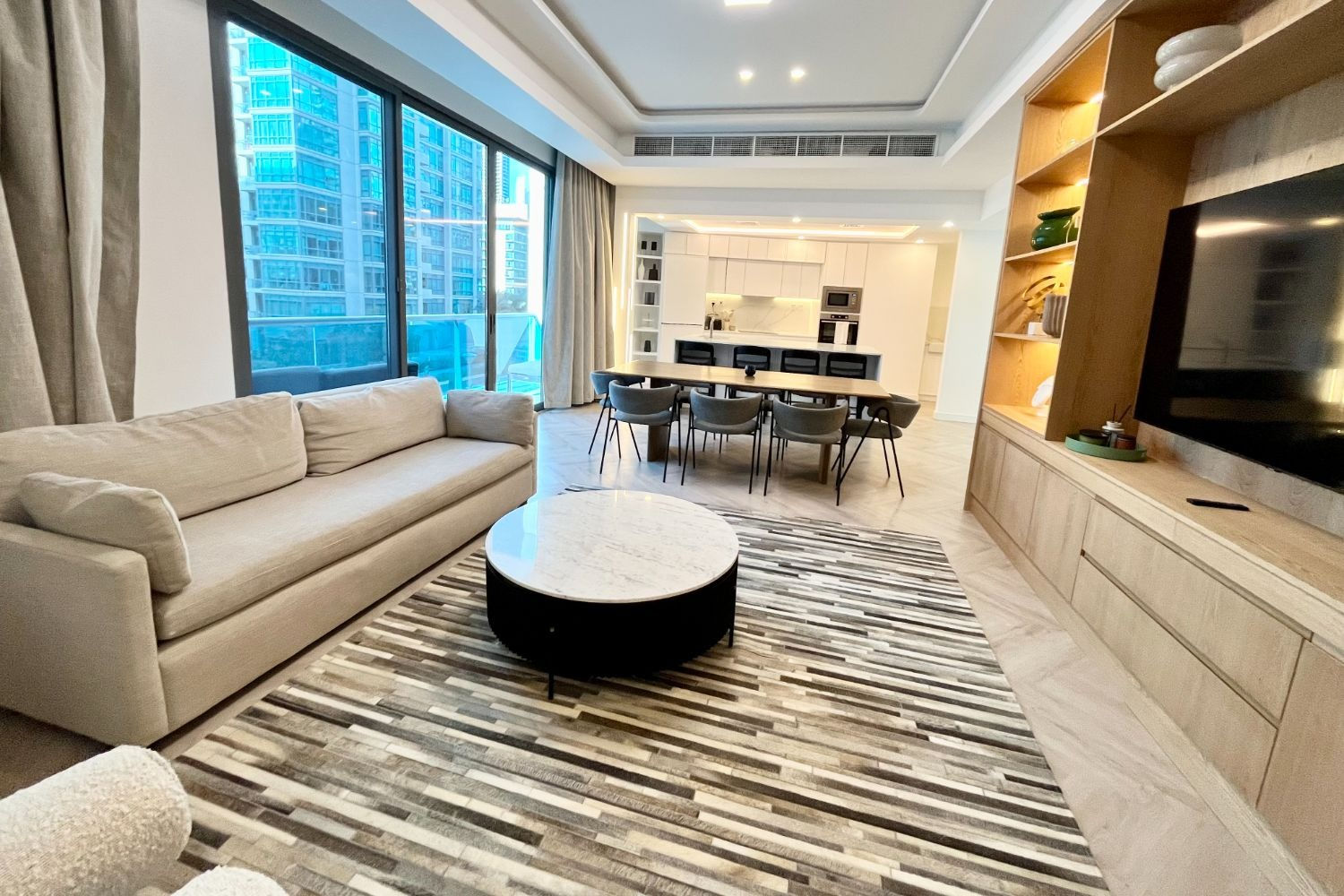 Living and dining area