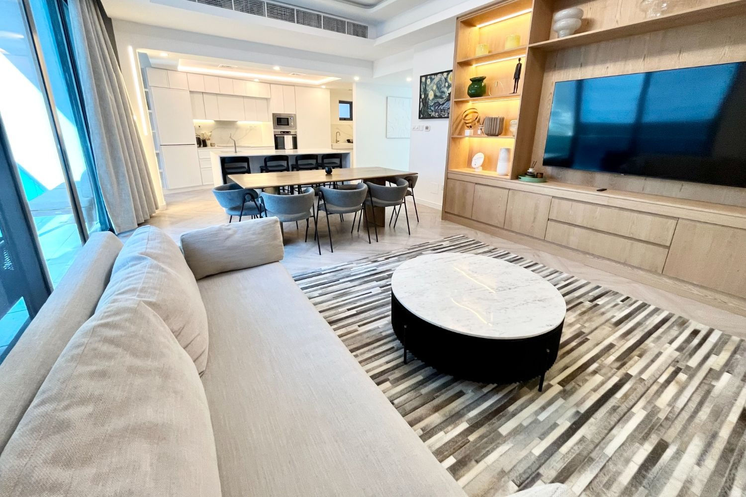 Living area from sofa