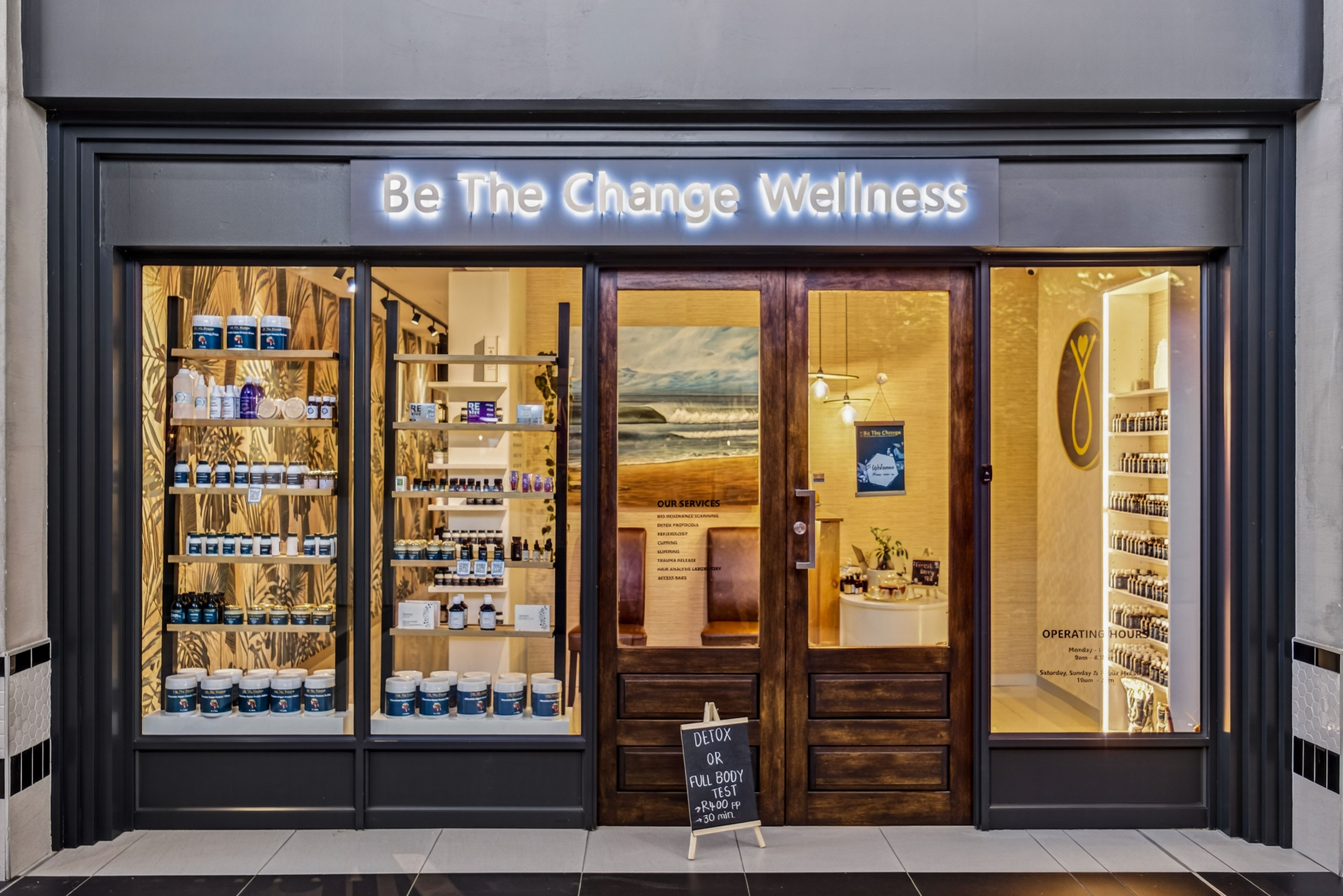 Be The Change Wellness storefront, Umhlanga